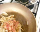 チシャ菜と豚バラの辛いパスタ作り方4写真