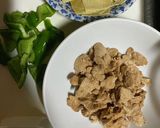大豆のお肉と干皮豆腐の辛味噌炒め作り方1写真