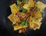 大豆のお肉と干皮豆腐の辛味噌炒め作り方4写真