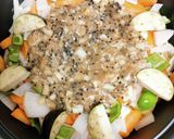 デカっ！甘酢蒸し肉団子鍋作り方4写真