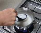 たっぷりきのことベーコンのミルク粥作り方2写真