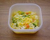 ベジ♪野菜とたまごのコンポタおにぎり作り方2写真