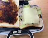 かにかまのりチーズのホットサンド作り方3写真