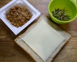簡単！納豆トースト(納豆パン)作り方1写真