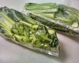 "発酵"小松菜と厚揚げの炒め物作り方1写真