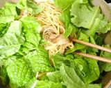 チシャ菜と豚バラの辛いパスタ作り方6写真