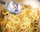 チシャ菜と豚バラの辛いパスタ作り方5写真