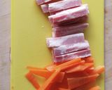 子ども大好物♡五目ビーフン★ほうれん草作り方1写真