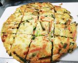 野菜とちくわの米粉チヂミ作り方8写真