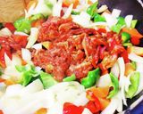 牛こまカレー炒め。作り方5写真