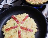 米粉でヘルシーふわふわお好み焼き作り方6写真