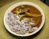 焼きナス減塩カレー+胚芽五穀米作り方5写真