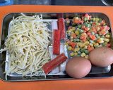 簡単！休日の朝ごはん、スパオムレツ♪作り方1写真
