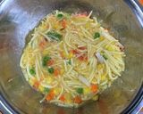 簡単！休日の朝ごはん、スパオムレツ♪作り方3写真