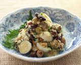 三種豆のカレーマヨ和え【うずら.com】作り方2写真
