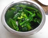 青菜の磯辺和え、お弁当用作り方1写真
