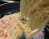 米粉活用　鮭のクリームパスタ作り方6写真