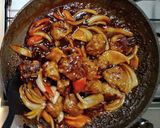 ワンパンで出来る甘酢肉団子◆黒酢酢豚風◆作り方9写真