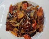 ワンパンで出来る甘酢肉団子◆黒酢酢豚風◆作り方11写真