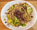 ホタルイカと春キャベツのオイルパスタ作り方10写真