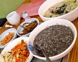 オートミールde韓国ふう黒ごまのお粥。作り方4写真