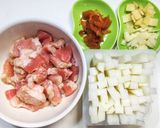 豚バラ肉と大根のカレースープ作り方1写真