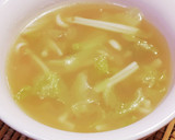 簡単☆米粉活用♪えのき＆レタス中華スープ作り方7写真