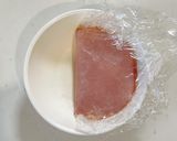 お弁当に！レンジで簡単！お手軽ハムエッグ作り方4写真