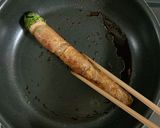 中までしっかりおいしい！菜花の肉巻き作り方4写真