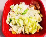 海老と春野菜の食べるスープ作り方6写真