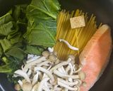 簡単 ズボラ飯 アーモンドミルクでパスタ作り方1写真