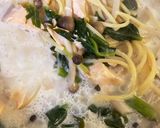 簡単 ズボラ飯 アーモンドミルクでパスタ作り方3写真