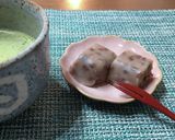 レンジで簡単 抹茶水無月 上新粉と葛粉で作り方18写真