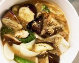 根菜茄子コク旨きな粉梅肉味噌味野菜炒め作り方15写真