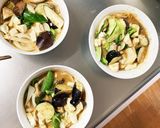 肉無豆腐コク旨きな粉味噌味野菜炒め作り方16写真