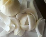 新玉葱のお味噌汁　玉葱の切り方Ⅱ　作り方1写真