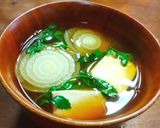 新玉葱のお味噌汁　新玉葱の切り方Ⅰ作り方6写真