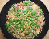 スタミナ豚ニラ パエリア【キャンプ飯】作り方9写真
