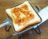 花生醬肉蛋吐司台湾風サンド【キャンプ飯】作り方4写真
