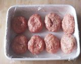 早朝弁当★前日準備!卵なしハンバーグ作り方6写真