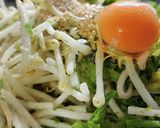 米粉で♪もやしとわさび菜のお好み焼き作り方2写真