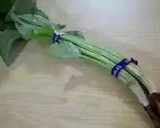 【簡単】若（葉）ごぼうと油揚げの煮浸し作り方1写真