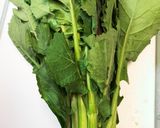 のらぼう菜のガーリック炒め作り方1写真