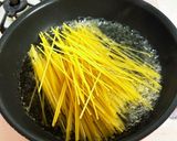 市販のたらこソースでとろーりたらこスパ作り方3写真
