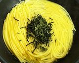 市販のたらこソースでとろーりたらこスパ作り方5写真