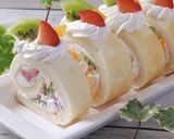 米粉の白いフルーツロールケーキ作り方15写真