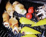 鶏皮ねぎ巻焼き作り方4写真