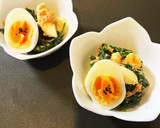 ほうれん草とゆで卵のごま味噌マヨ和え作り方8写真