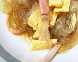 卵焼きとベーコンの春雨サラダ作り方4写真