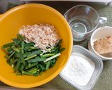 小海老香る米粉のにらせんべい作り方1写真
